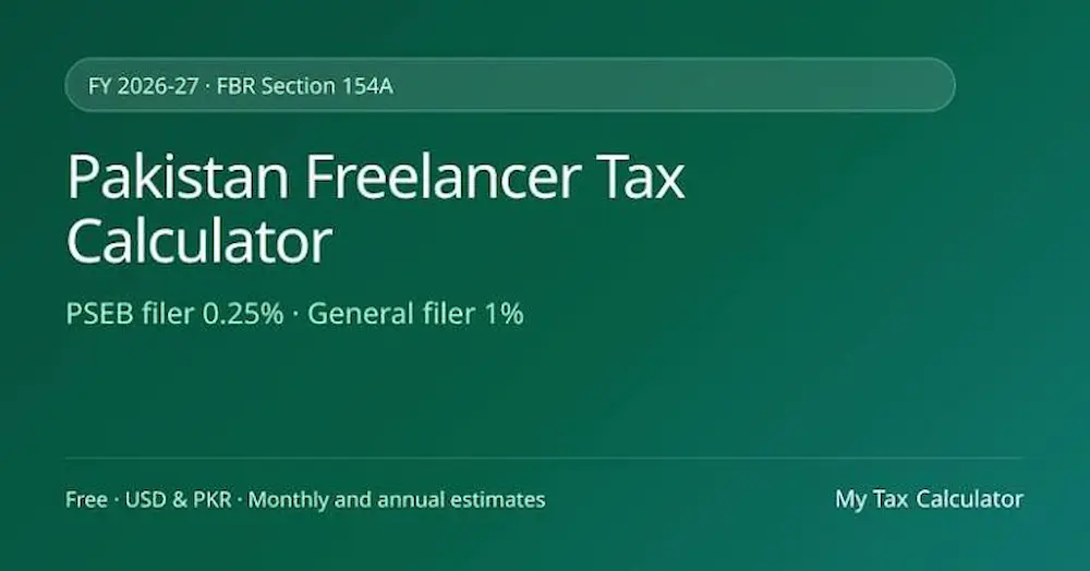 Pakistan FBR Tax Calculator